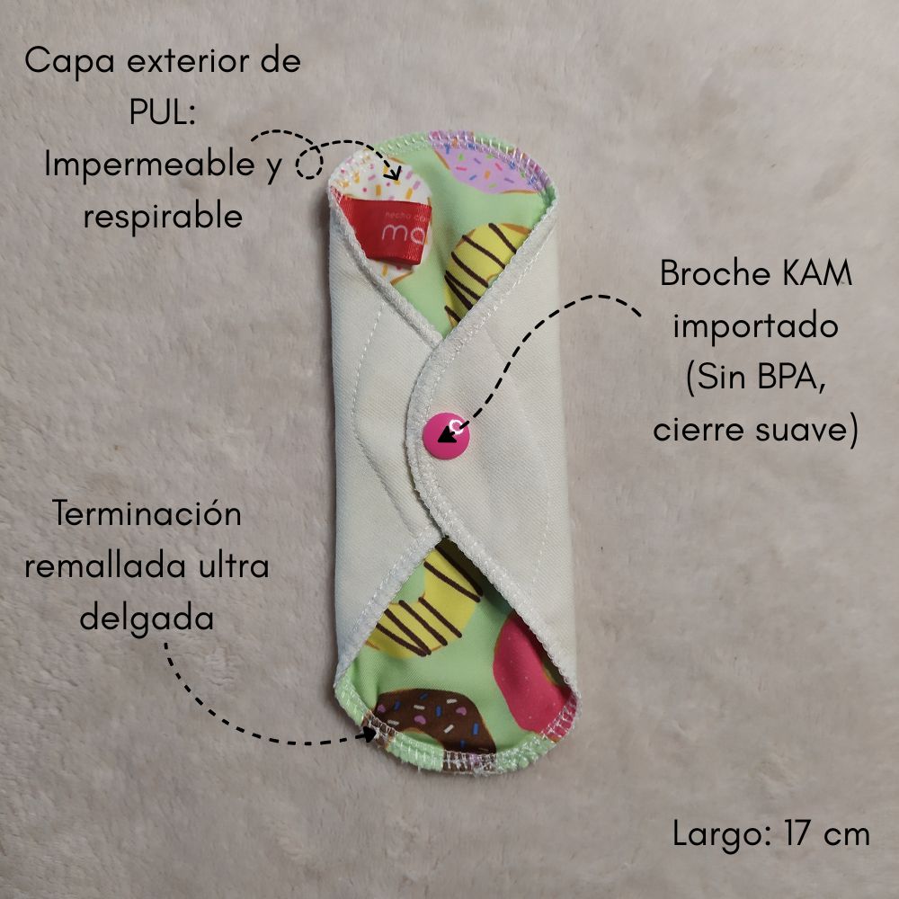 Protector Diario Clásico Impermeable - Algodón Orgánico (Diseño Donnas) - Image 3