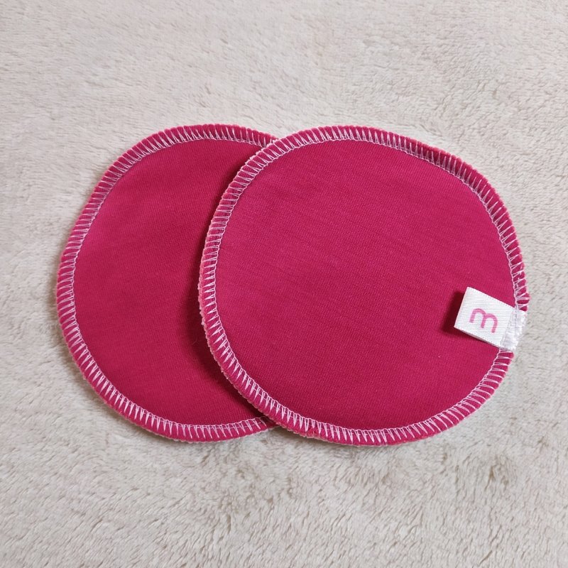 Protectores Mamarios Puro Algodón - Contacto de Algodón Orgánico (Fucsia)